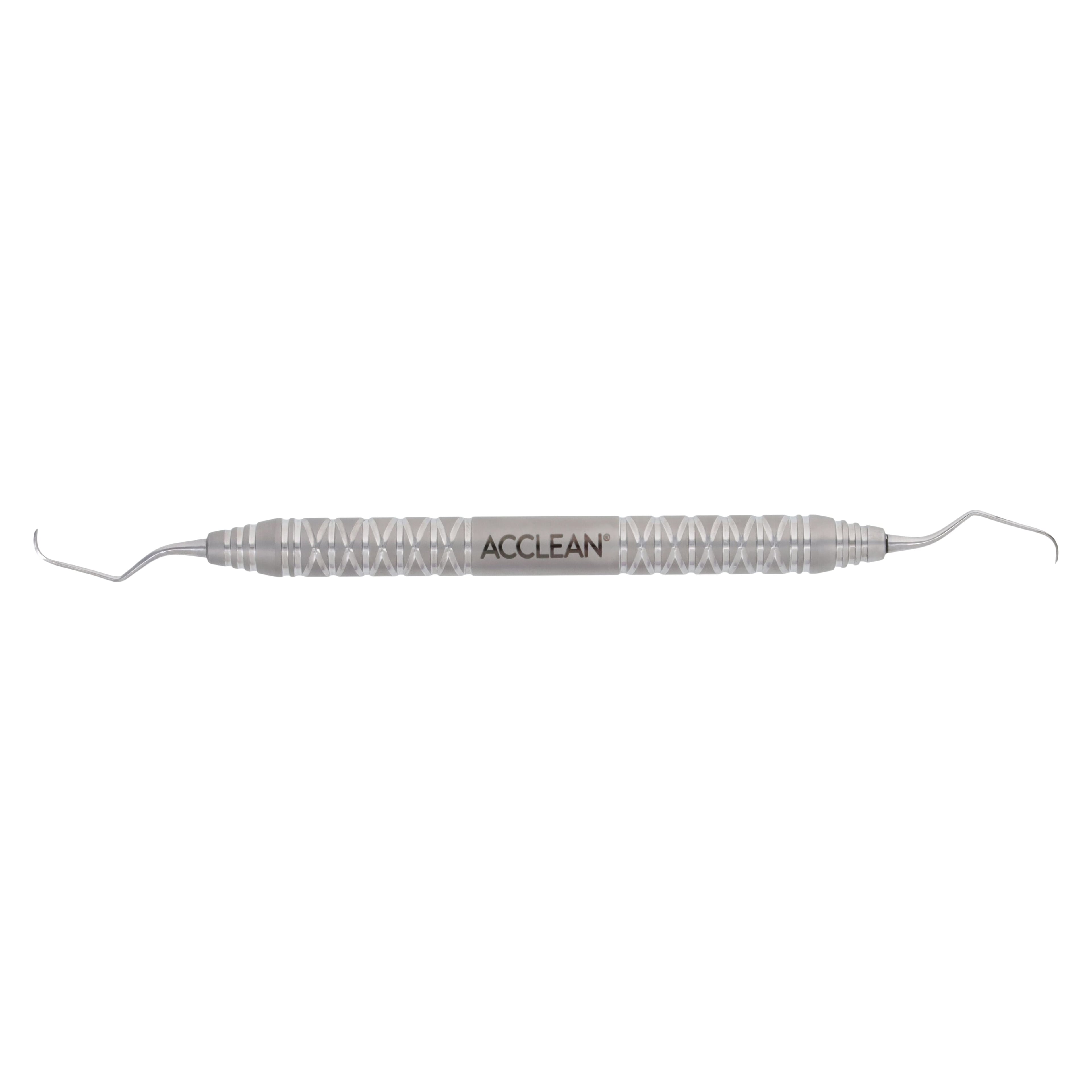 Acclean Gracey After Five Long Curette, Double End, 3/4, #6 Handle, Anterior, 100% Stainless Steel, Silver, Each