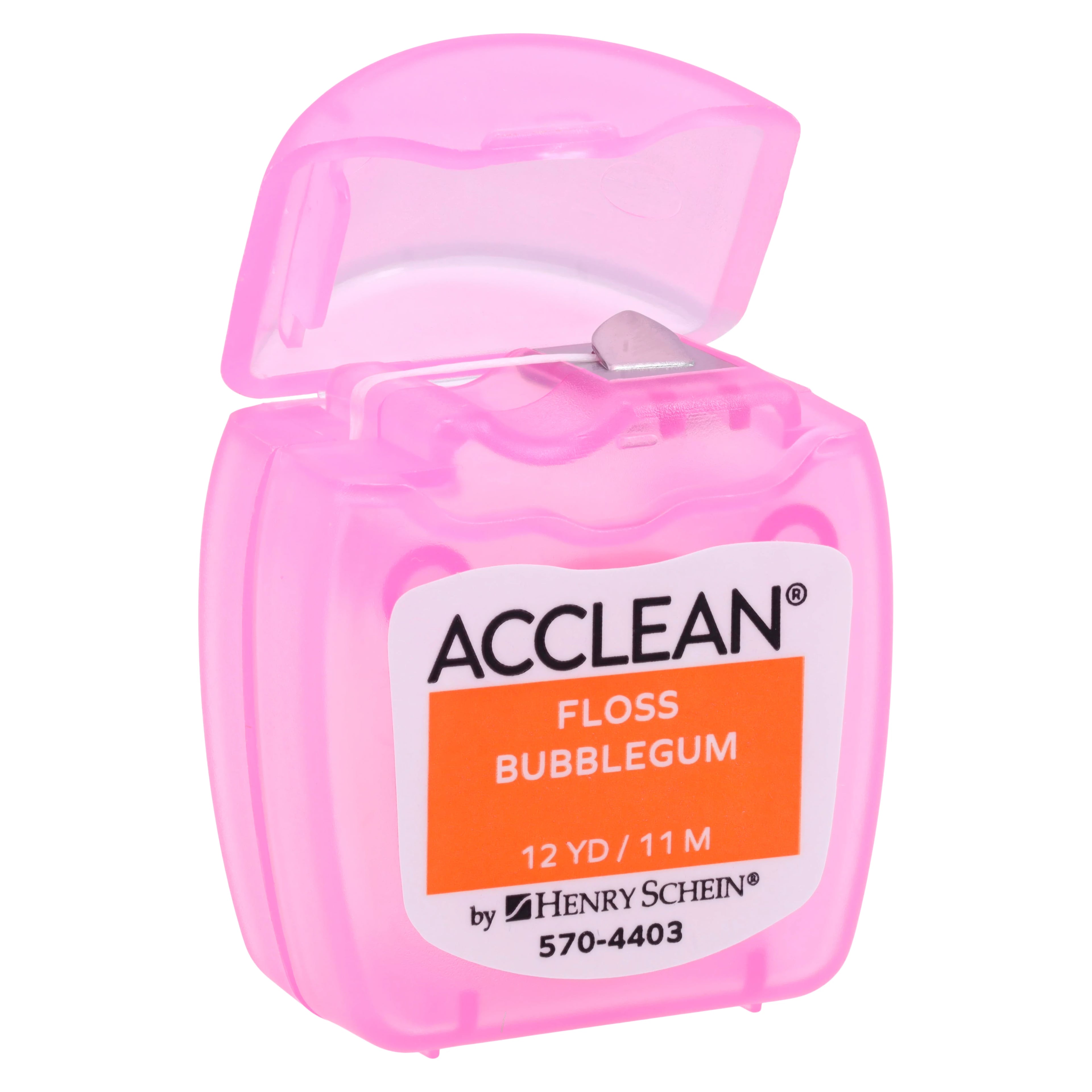 Acclean Floss Bubblegum, Unwaxed, 72/Box
