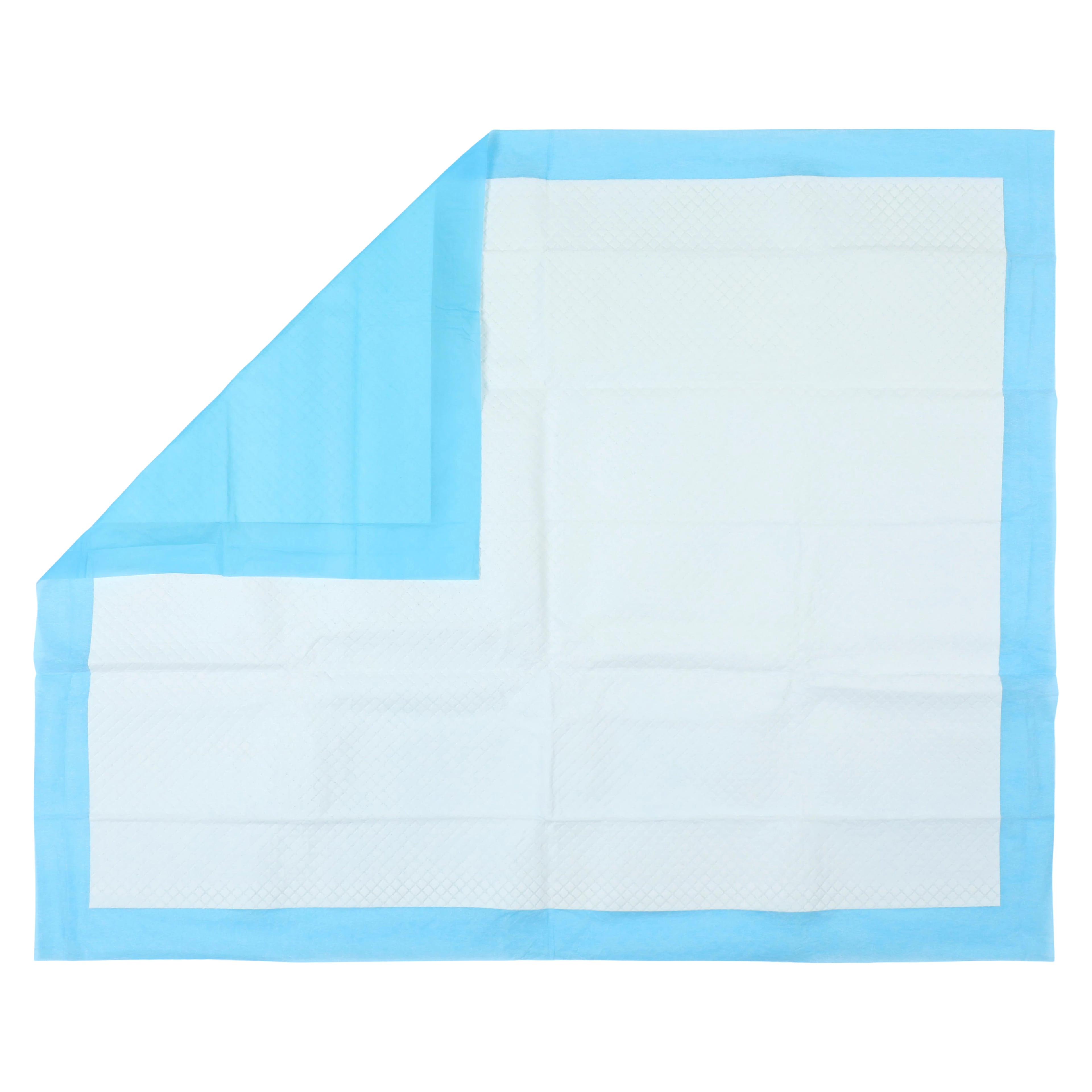 Henry Schein Incontinence Underpad, 30" x 36", Heavy Absorbency, Fluff/Polymer Core, White/Blue, 100/Case