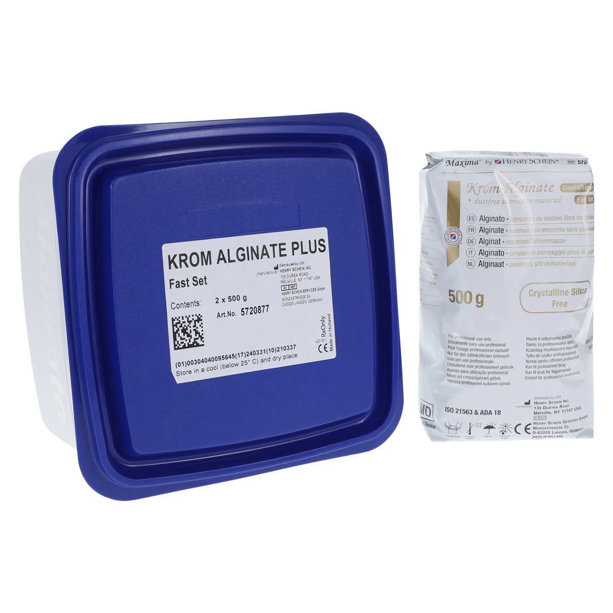 Maxima Krom-Alginate Plus Dust Free Introductory Kit, Fast Set, Peppermint, 500g