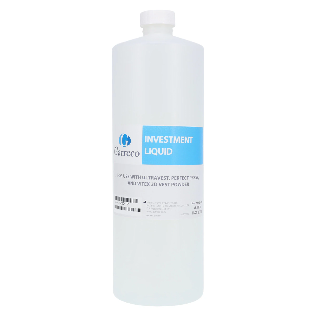 Garreco UltraVest Investment Liquid, 1 Liter Bottle