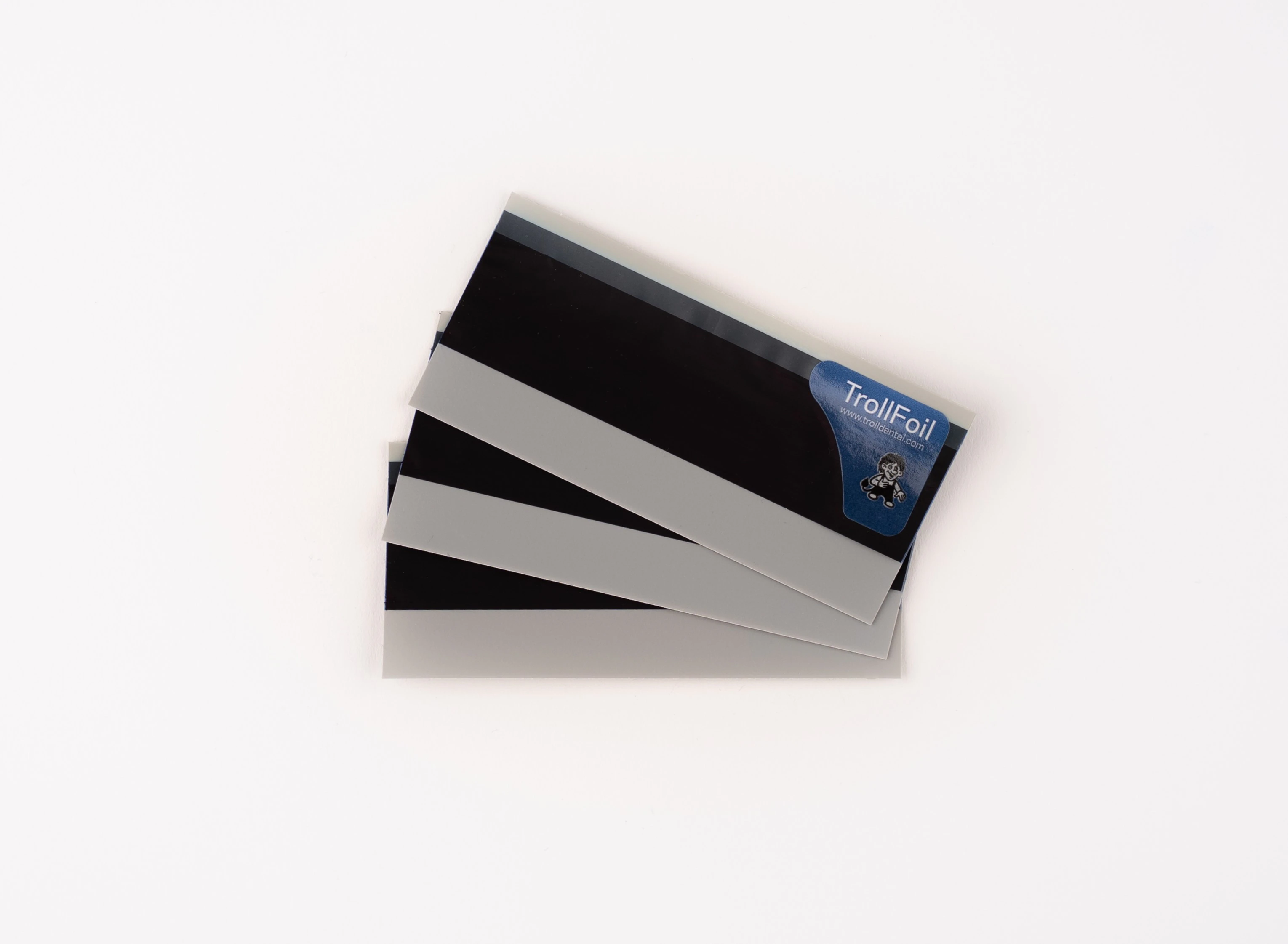 TrollFoil 4.5 Articulating Foil Strips, Blue, Premounted, 80/Box, 12000145
