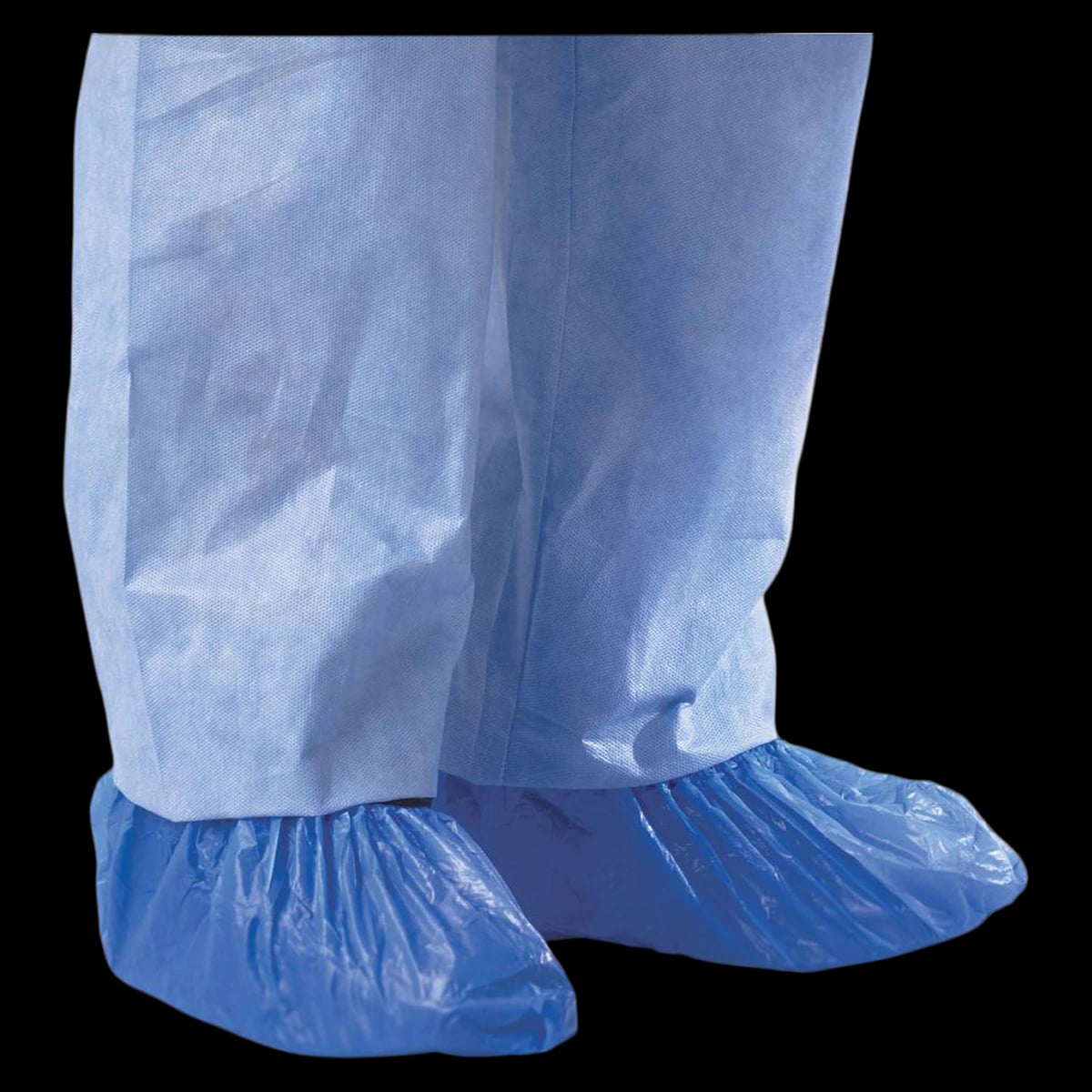 Medline Shoe Cover, CPE Impervious, Universal Size, Blue, Non-Sterile, Disposable, 1000/Case