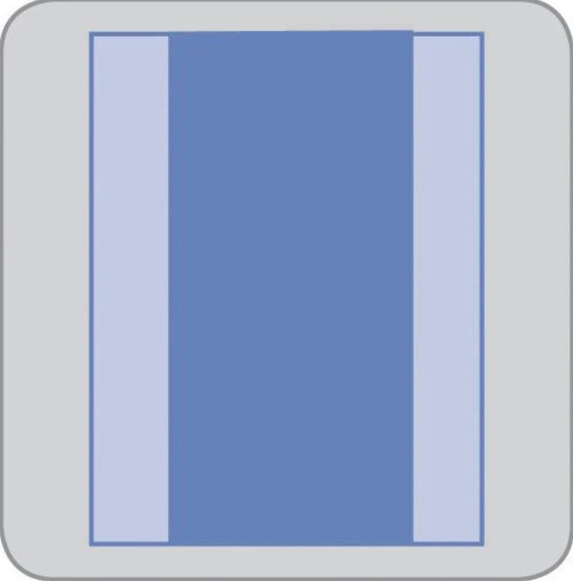 Medline InvisiShield Non-Sterile Surgical Incise Drape, Fenestrated, X-Large, 36x33"