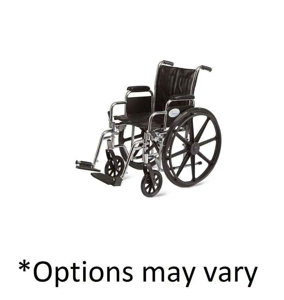 Cardinal Health Wheelchair, 500 lb Capacity, Desk Elevation