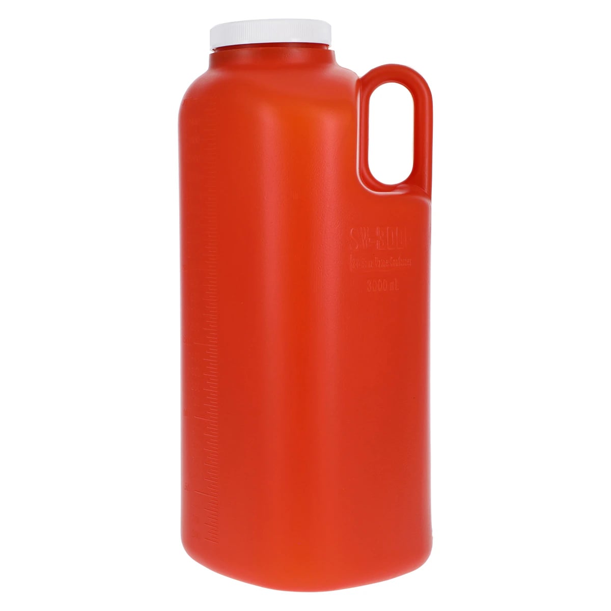 Cardinal Health 24-Hour Urine Specimen Container, 3000mL, Amber Plastic, Screw Cap with Handle/Gasket, Non-Sterile, 40/Case