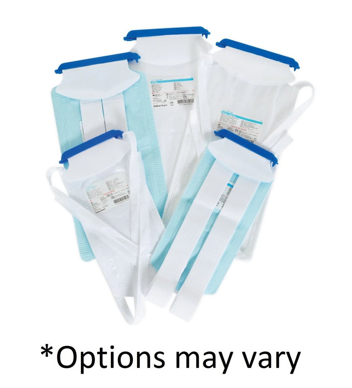 Cardinal Health Cold Therapy Ice Bag, Large, Rectangular, 6" x 14", with Strap