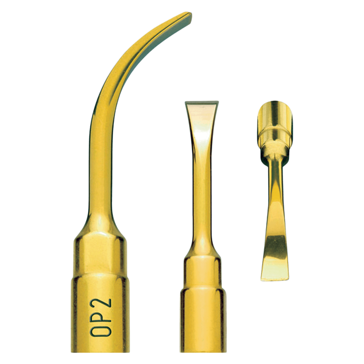 OP2 Piezo Insert, Osteoplasty Tip, Titanium Nitride Coated, Each