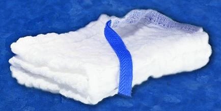 Cardinal Pre-Washed Laparotomy Sponge, 4x18", Sterile, Cotton, X-Ray Detectable, 01KT0J095RJREM0KN41R6BN4EY