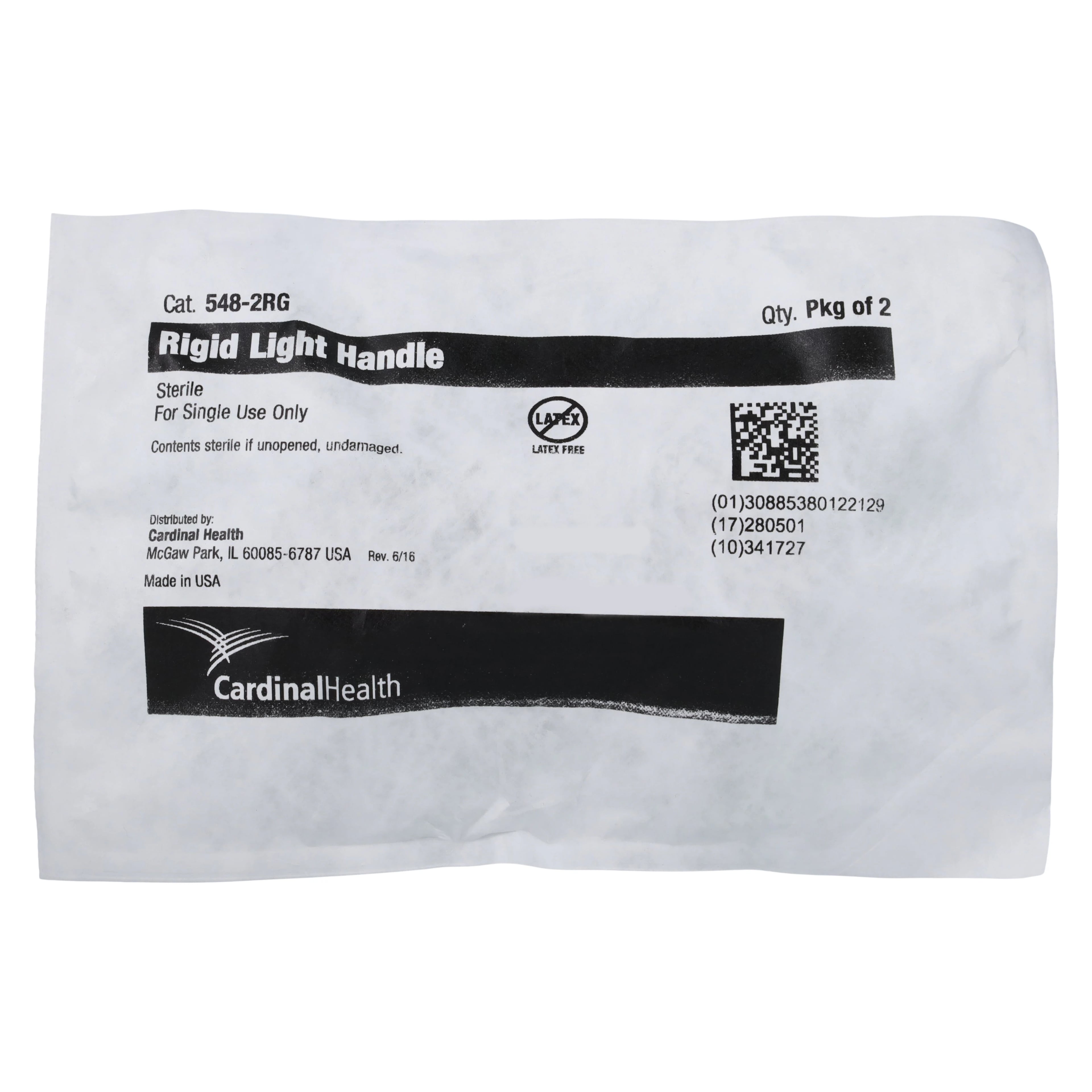 Cardinal Health Rigid Light Handle Cover, Green, 2/Pack