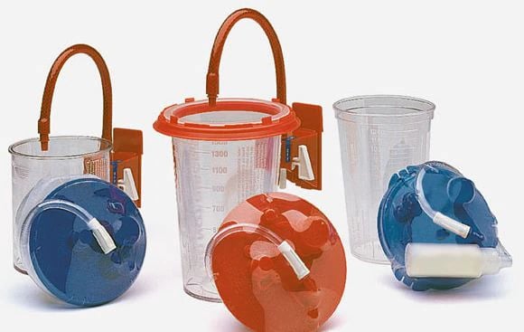 Medi-Vac Suction Canister with 6' x 6mm Tubing, 72/Case