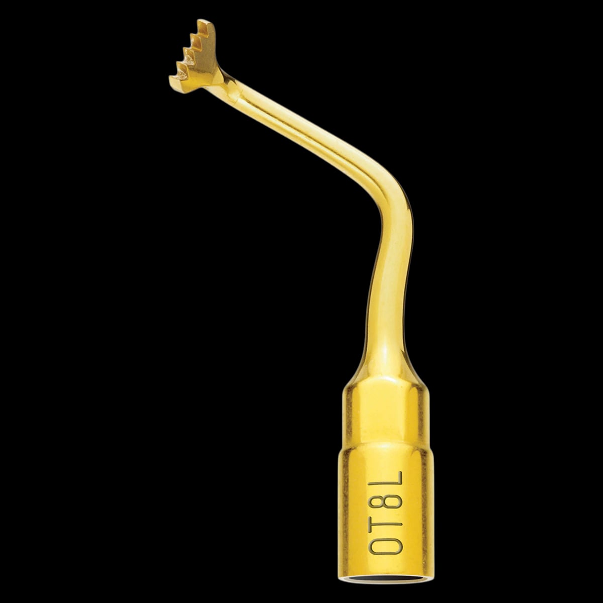 Mectron OT8L Piezo Insert, Left Angled Micro-Saw, 0.6 mm, Titanium Nitride Coated, 03370013