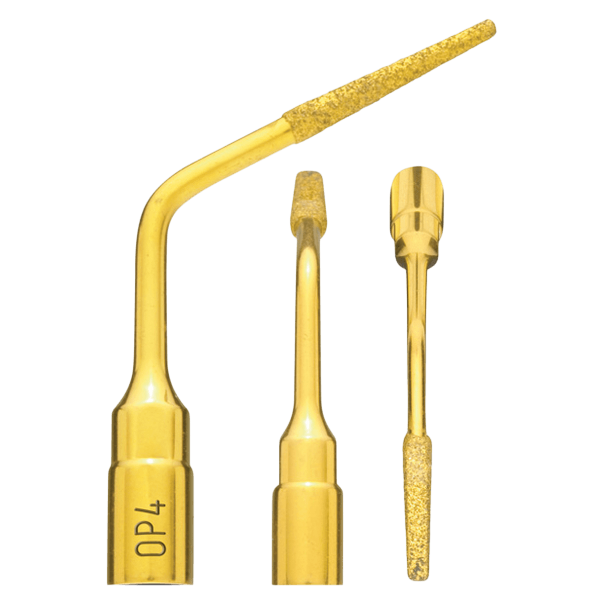 OP4 Piezo Insert Crown Lengthening File, Titanium Nitride Coating, Diamond Grain 126 µm, 03380004