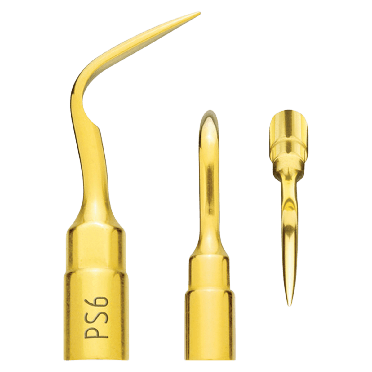 Mectron PS6 Piezo Insert Angled Curette, Titanium Nitride Coating, 03180005