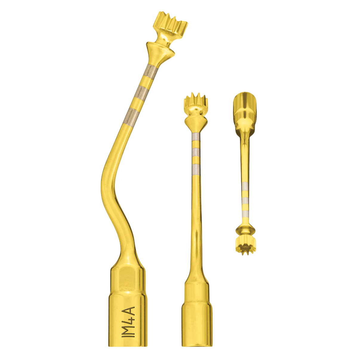 Mectron Piezo Tip IM4A Implant Site Preparation Insert, Titanium Nitride Coated, Depth Markers 7.0-15.0mm