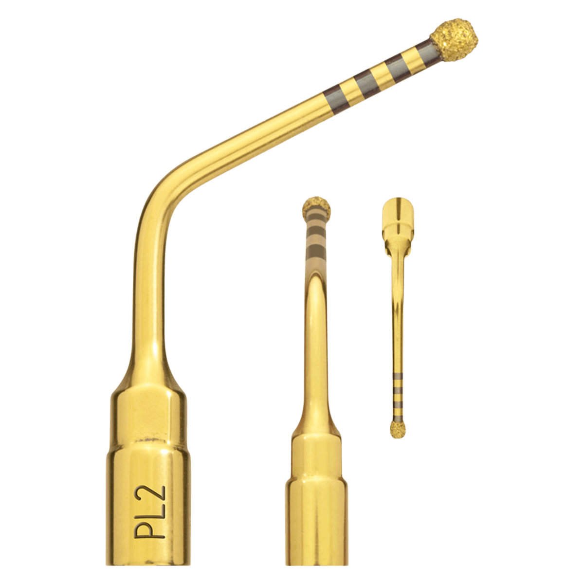 Mectron Piezo Tip PL2 Osteoplasty/Osteotomy, Titanium Nitride Coated, Each