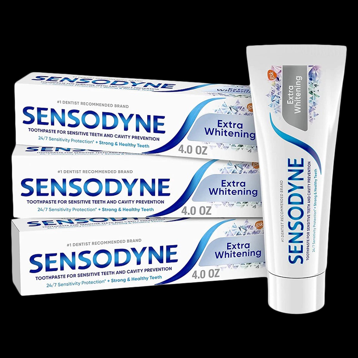 Sensodyne Extra Whitening Toothpaste, Mint, 4 oz Tube