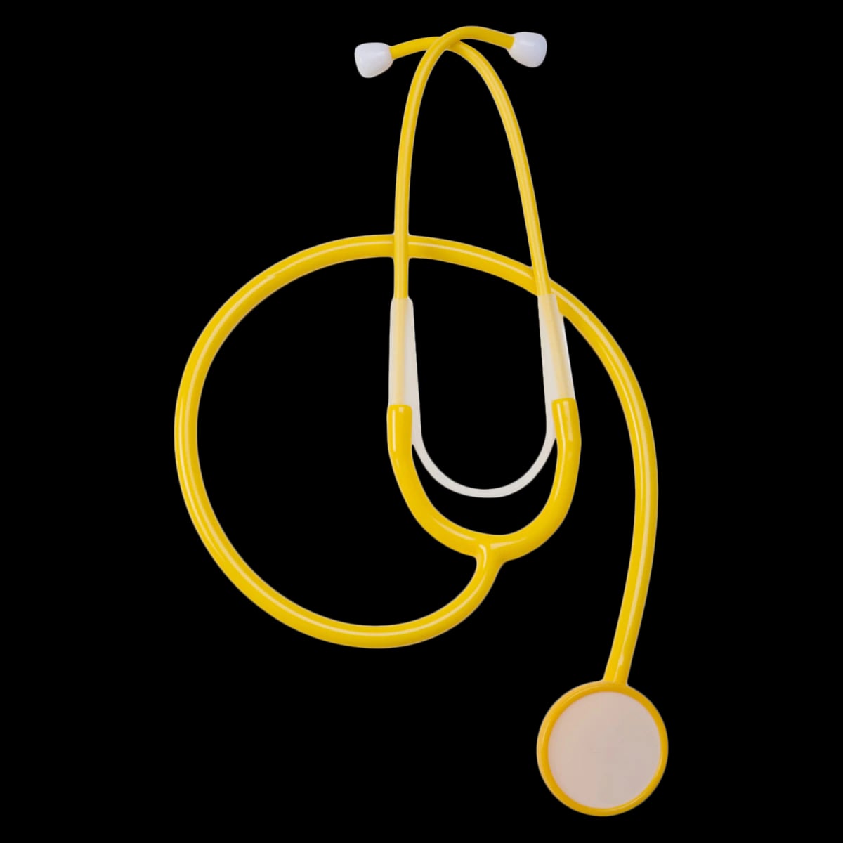 Cardinal Health Disposable Stethoscope, Adult, Yellow, 10/Box