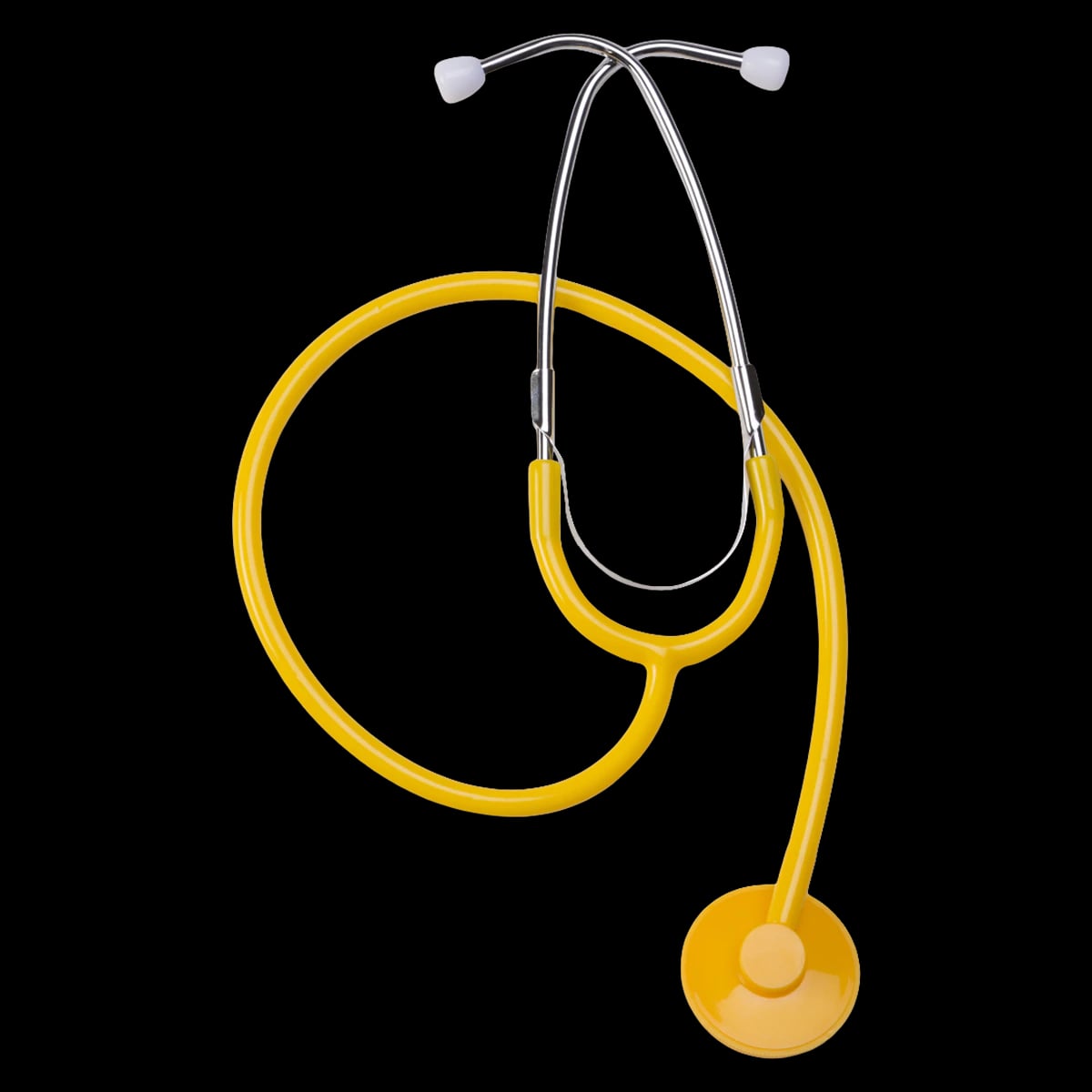 Cardinal Health Disposable Stethoscope, Adult, Yellow, 10/Box