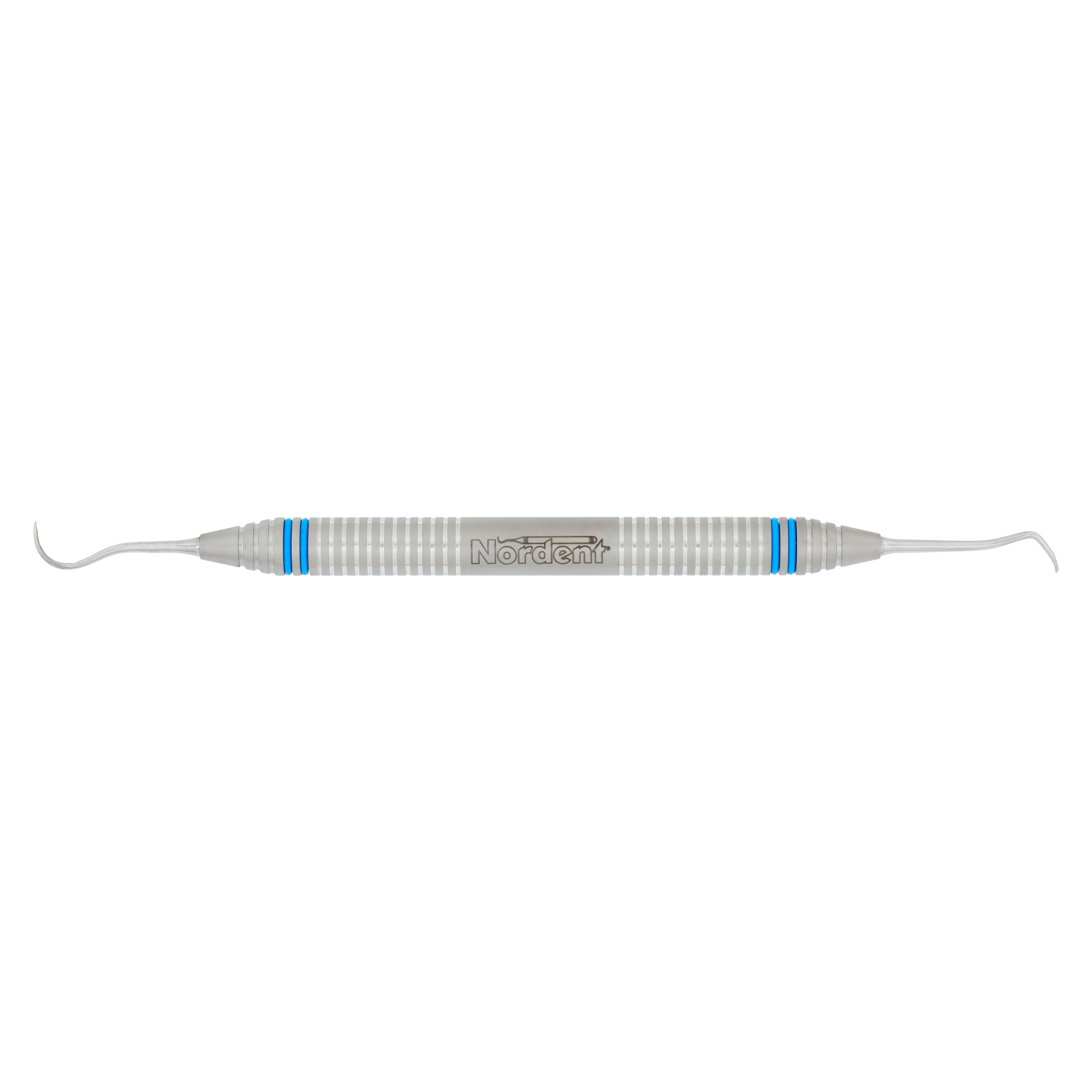 Nordent Anterior Scaler Double End Sickle/Spoon #1, DuraLite ColorRings, 440A Stainless Steel, CESCN1