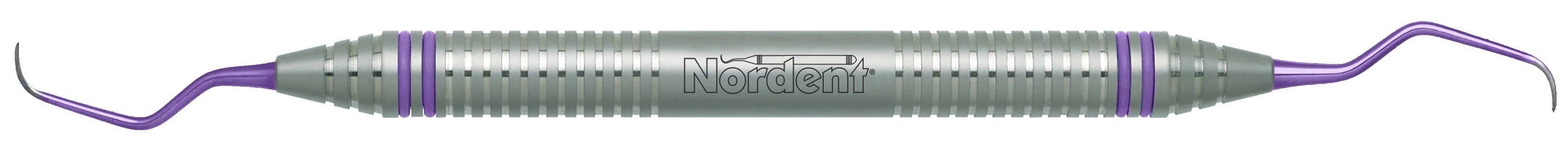 Nordent ImplaMate Langer #5-6 Titanium Implant Scaler, Double-End, DuraLite ColorRings Handle, 9.5mm