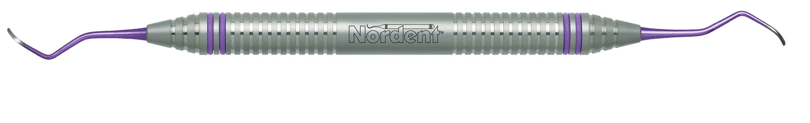 Nordent ImplaMate Titanium Implant Scaler, Barnhart #5-6, Double-Ended, DuraLite ColorRings Handle, CEISBH5-6