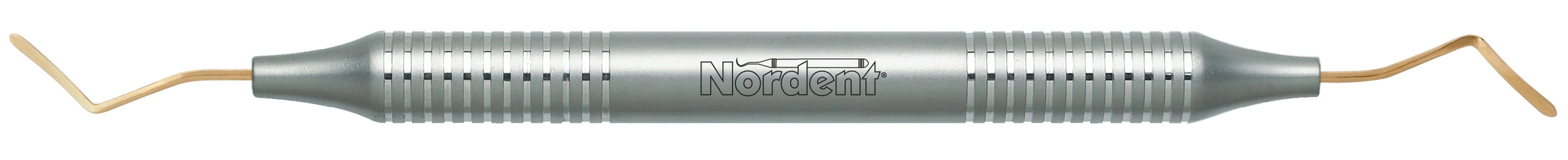 Nordent DuraLite Composite Placement Instrument, Double Paddle #51T, Titanium-Nitride Coated, Round Handle