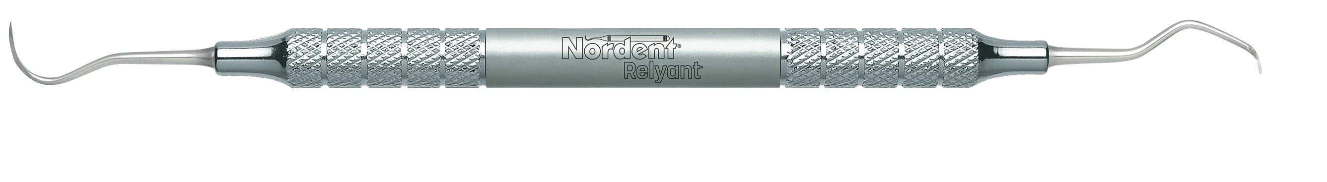 Nordent Relyant Scaler, Double-End Anterior Sickle N5 / Contra-Angle Hoe #48, Relyant #6 Handle, Stainless Steel, VSCN5-48