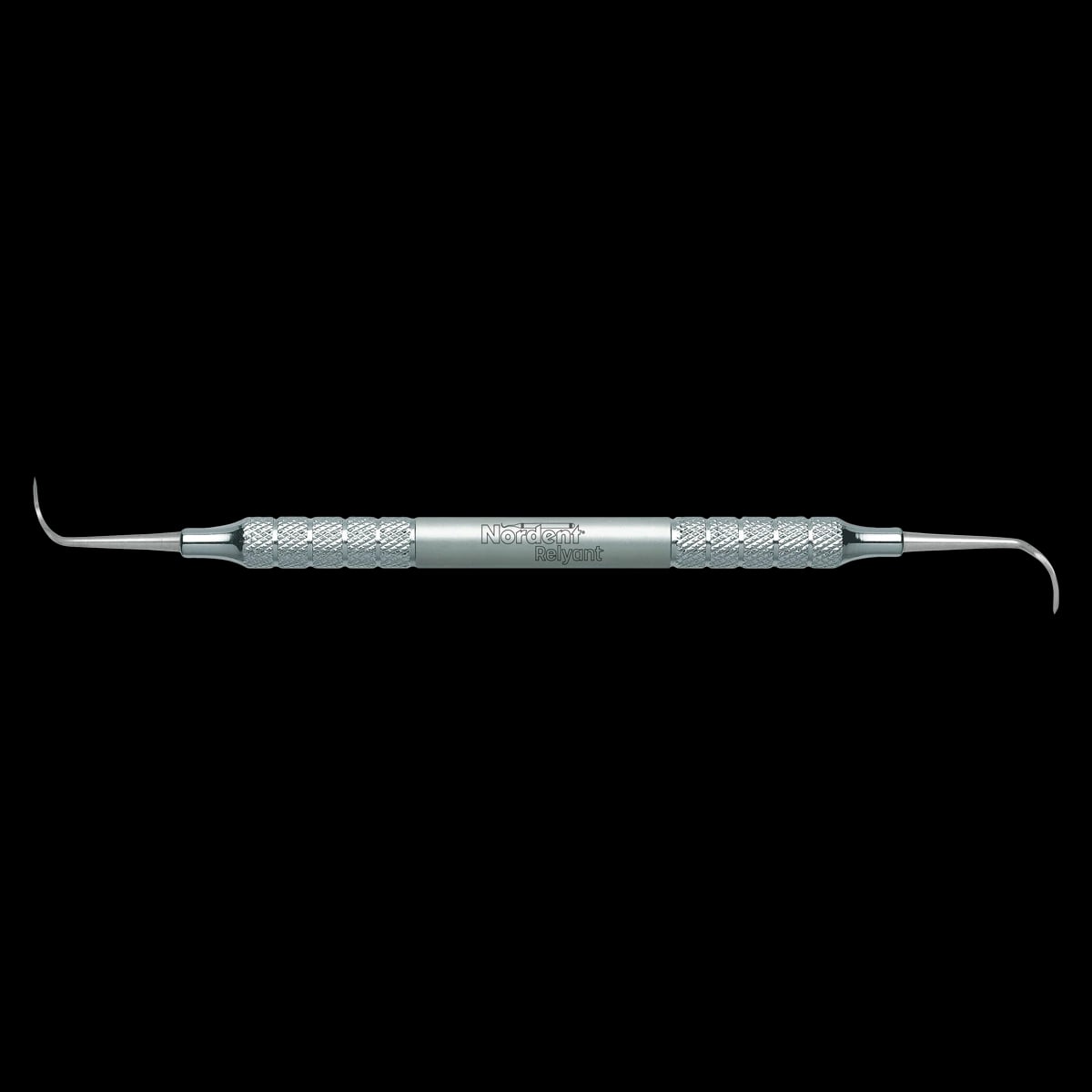 Nordent Relyant Posterior Sickle Scaler, Double-Ended, #2 Universal Offset, #6 Handle, Stainless Steel, 1 Each
