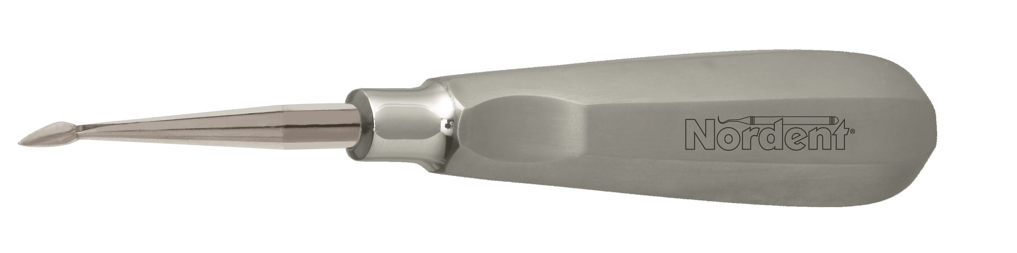 Nordent Bernard Straight Surgical Elevator, Single End, #201 Handle, #60 Design, Stainless Steel