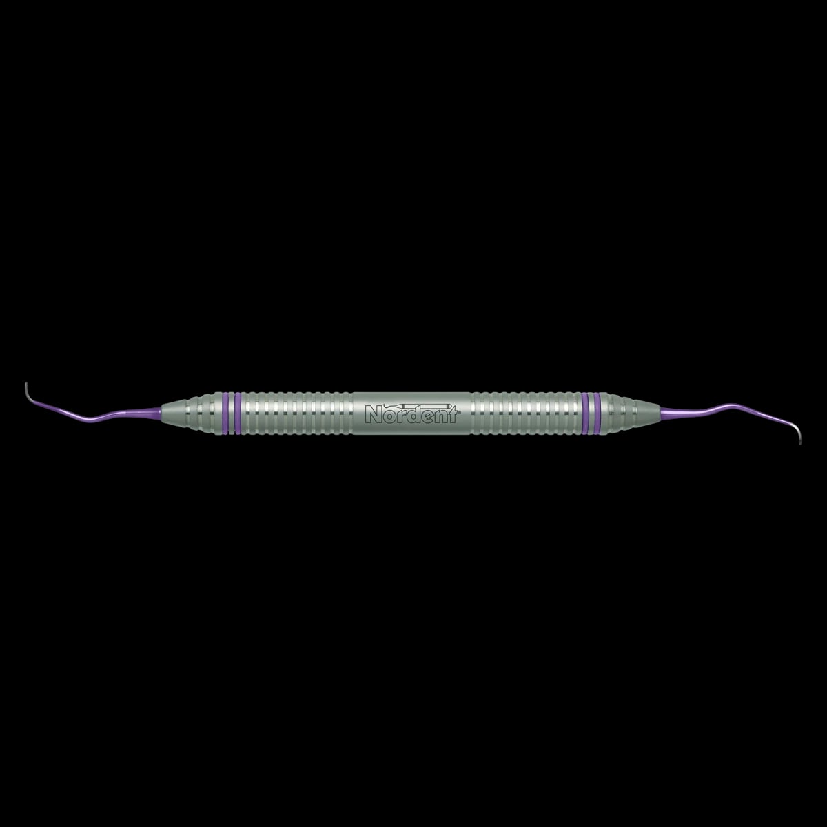 Nordent ImplaMate Implant Scaler DE Titanium Langer #1-2 Micro Mini DuraLite ColorRings CEISLN1-2MM