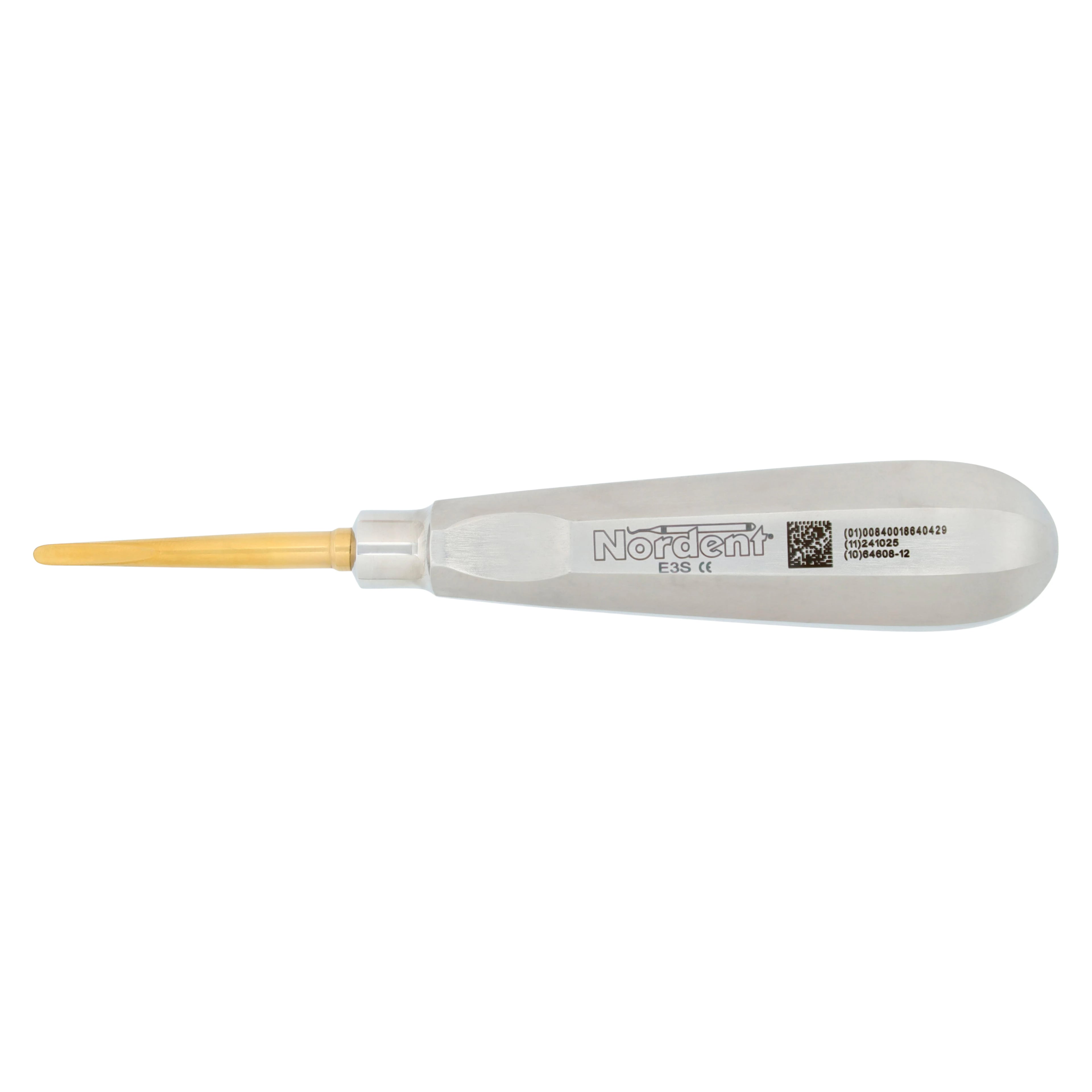 Nordent Luxation Elevator #3S, 3 mm Straight, Titanium Nitride Coated, Single End