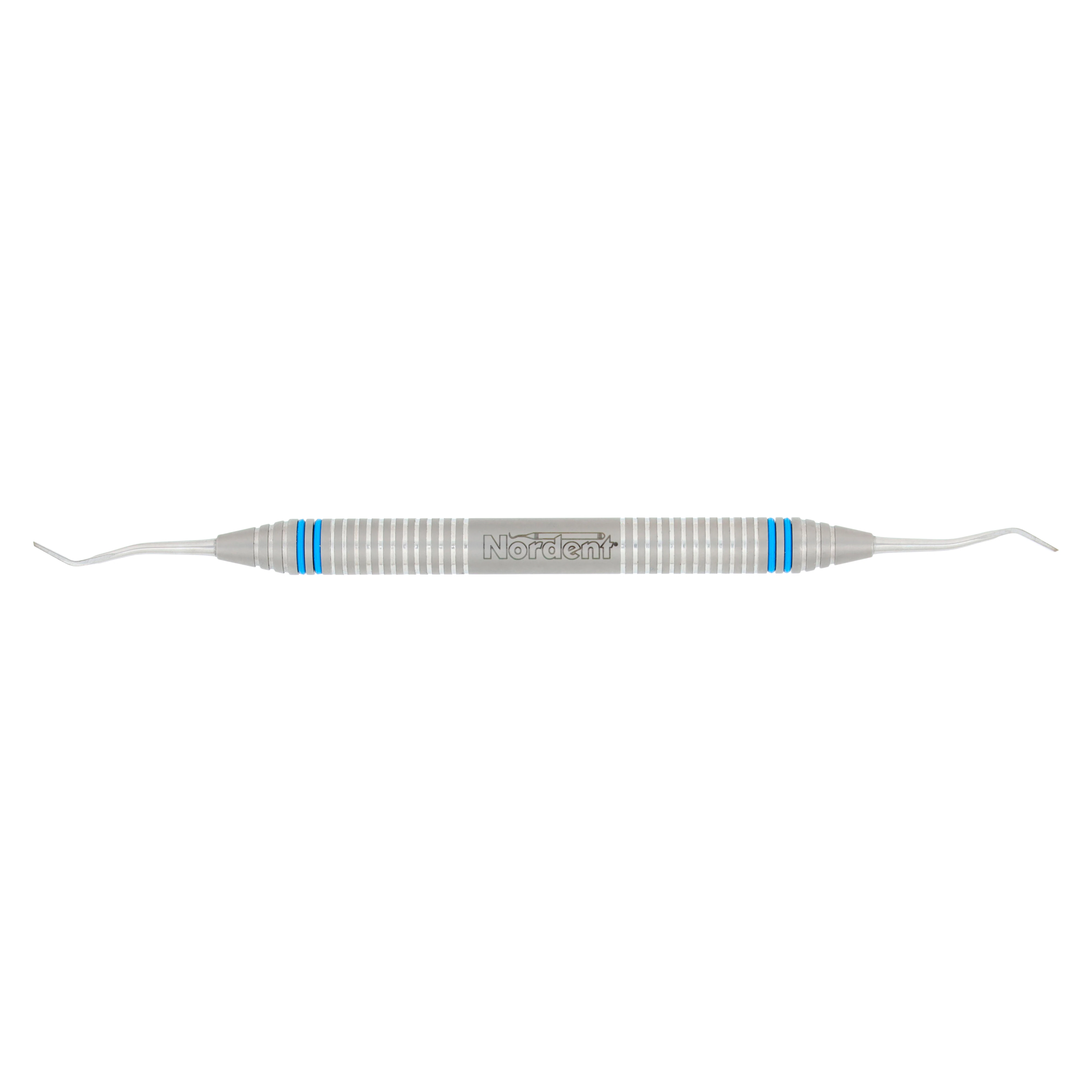 Nordent Chisel Bin-Angle DE 8-9, Double-Ended, DuraLite ColorRing, Stainless Steel, Each