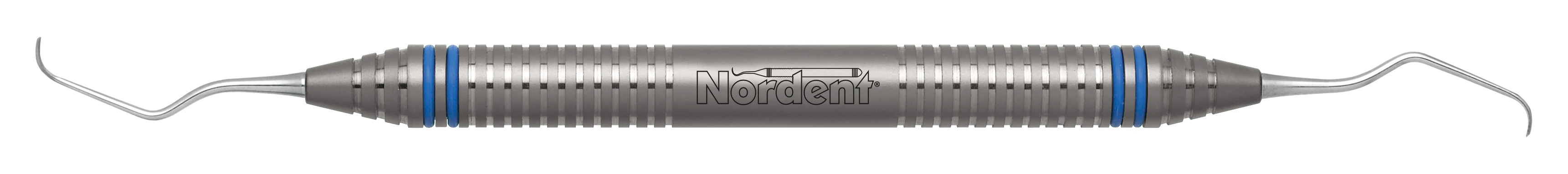 Nordent Classic TruGracey Curette DE #3-4 Long Reach, DuraLite® ColorRings Handle, US 440A Stainless Steel, Each