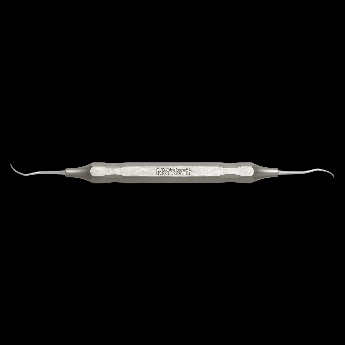 Nordent Sickle Scaler #204SD, Posterior Distal, Double End, DuraLite Hexagonal Handle, 1/Pkg
