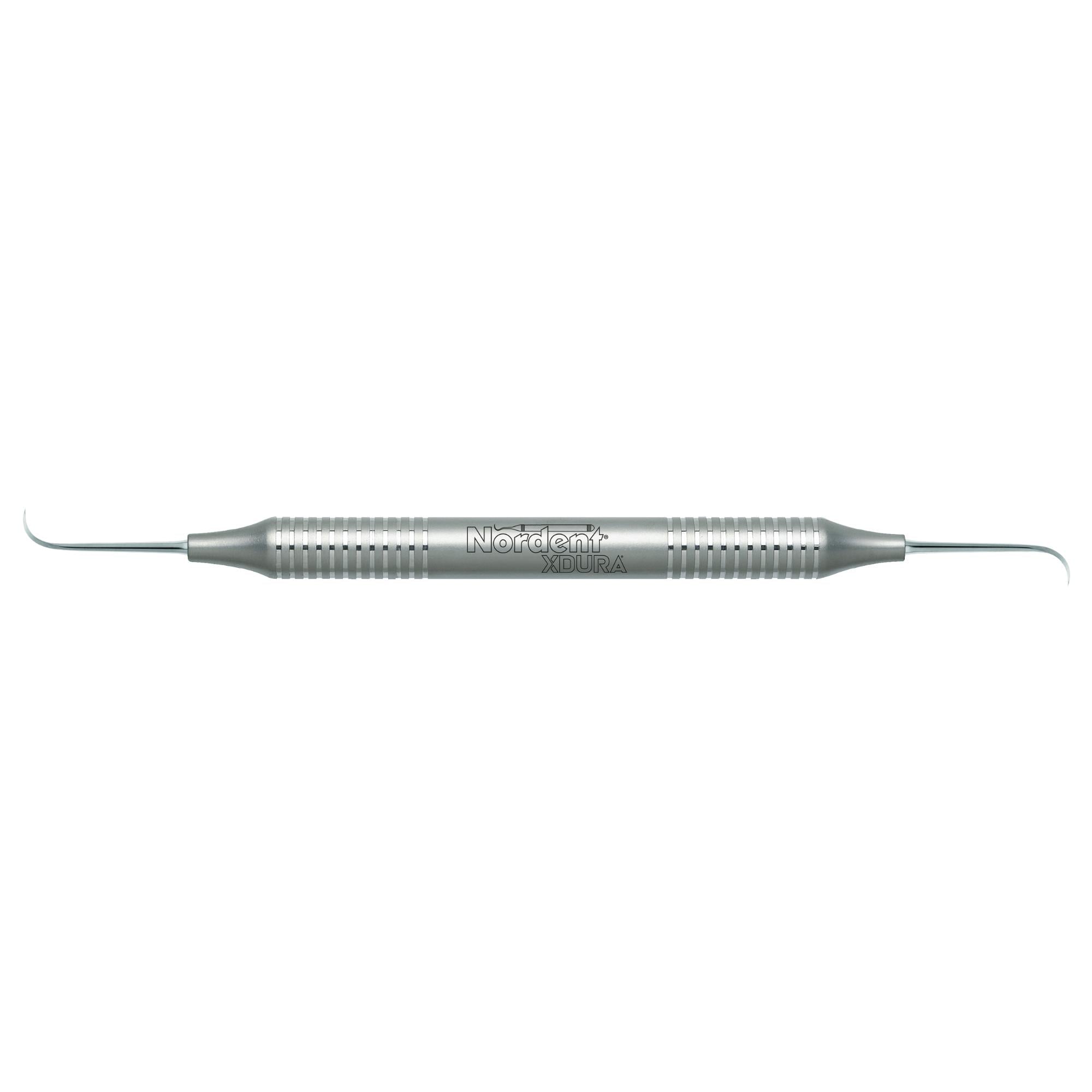 Nordent XDura Double-Ended Scaler, University of Nebraska #128-128, DuraLite Round Handle, Stainless Steel, 1 Each