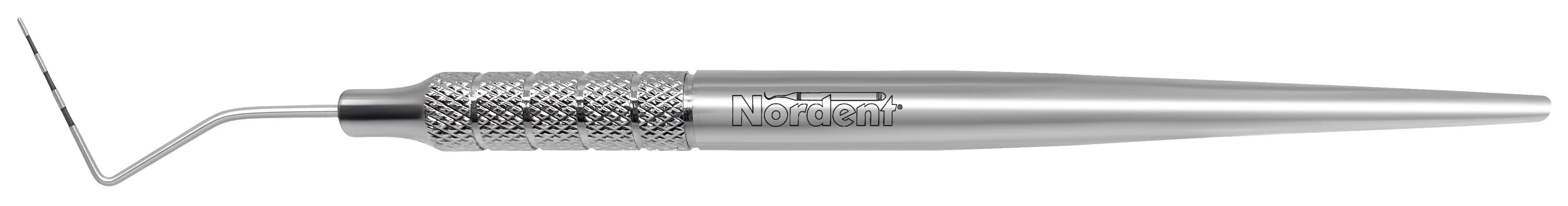 Nordent Color Coded Probe, Single-Ended, #N22, 2-4-6-8-10-12 mm, Medium Round Handle, Stainless Steel, RPCN22
