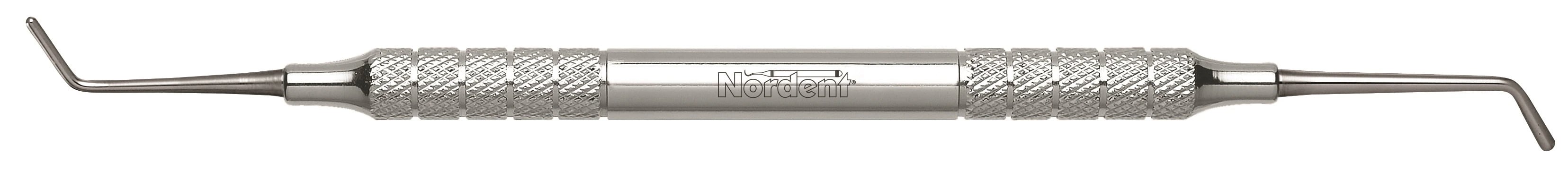 Nordent Burnisher #3 Ladmore Double End, Standard Handle, Stainless Steel, RBRLAD-3