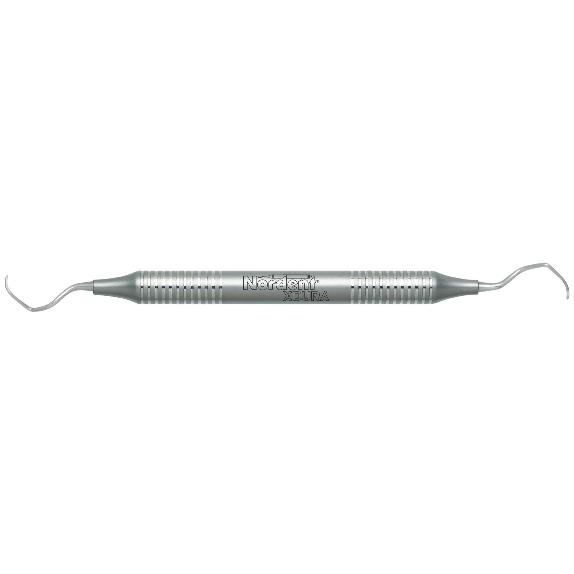 Nordent XDURA® Universal Curette, Langer #17-18, DuraLite® Round Handle, Double-Ended, Stainless Steel