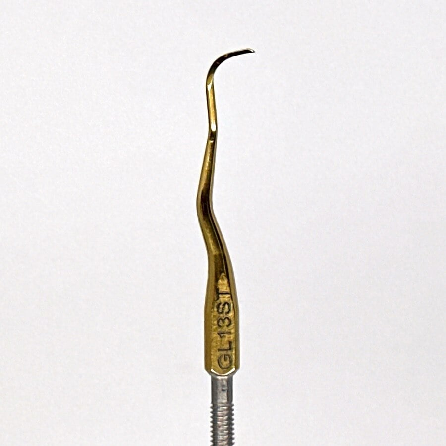 Nordent Hartzell Gracey 13 Rigid Cone Socket Curette Tip, Titanium Nitride (TiN), GL13ST