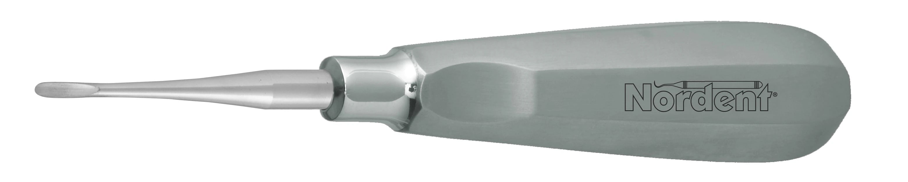 Nordent Apexo #301 Surgical Elevator, Straight, 2.5 mm Blade, Single End, Stainless Steel, 1/Pkg