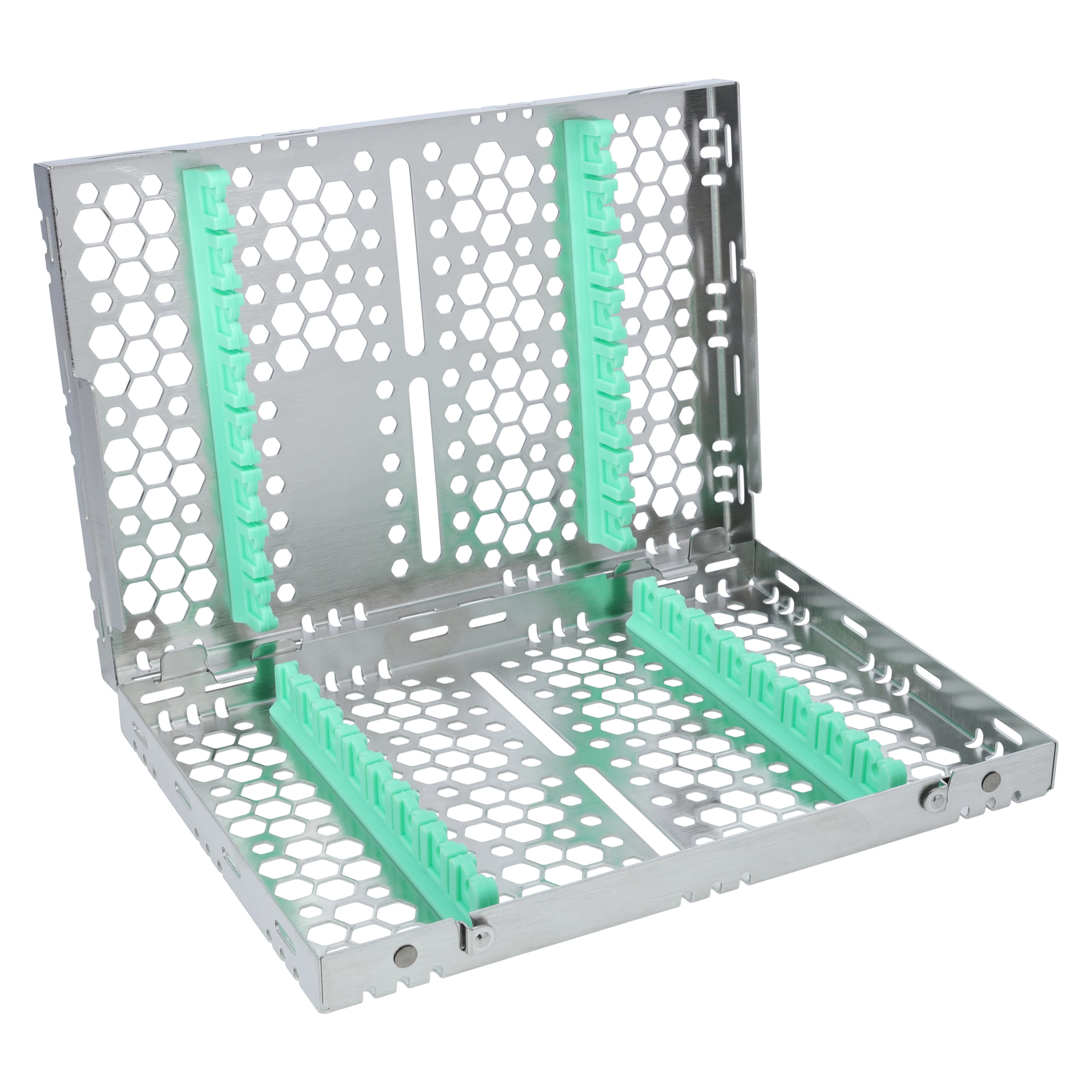 Nordent Cassette DS Med 16 Instruments, Double Sided, Light Green, 5.5 x 8 x 1.25 in, CHD2-16N5