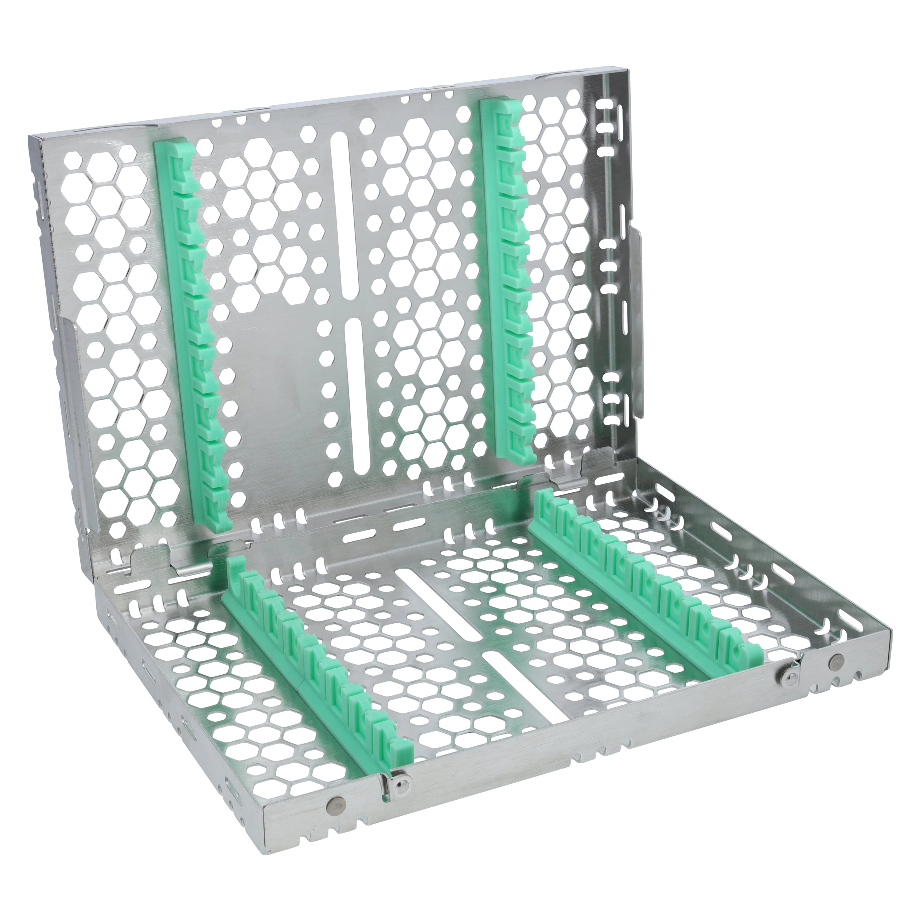 Nordent Cassette Double Sided Medium 16 Instruments, SE Bottom Rail, Light Green, 5.5 x 8 x 1.25 in, CHD2-16N5S