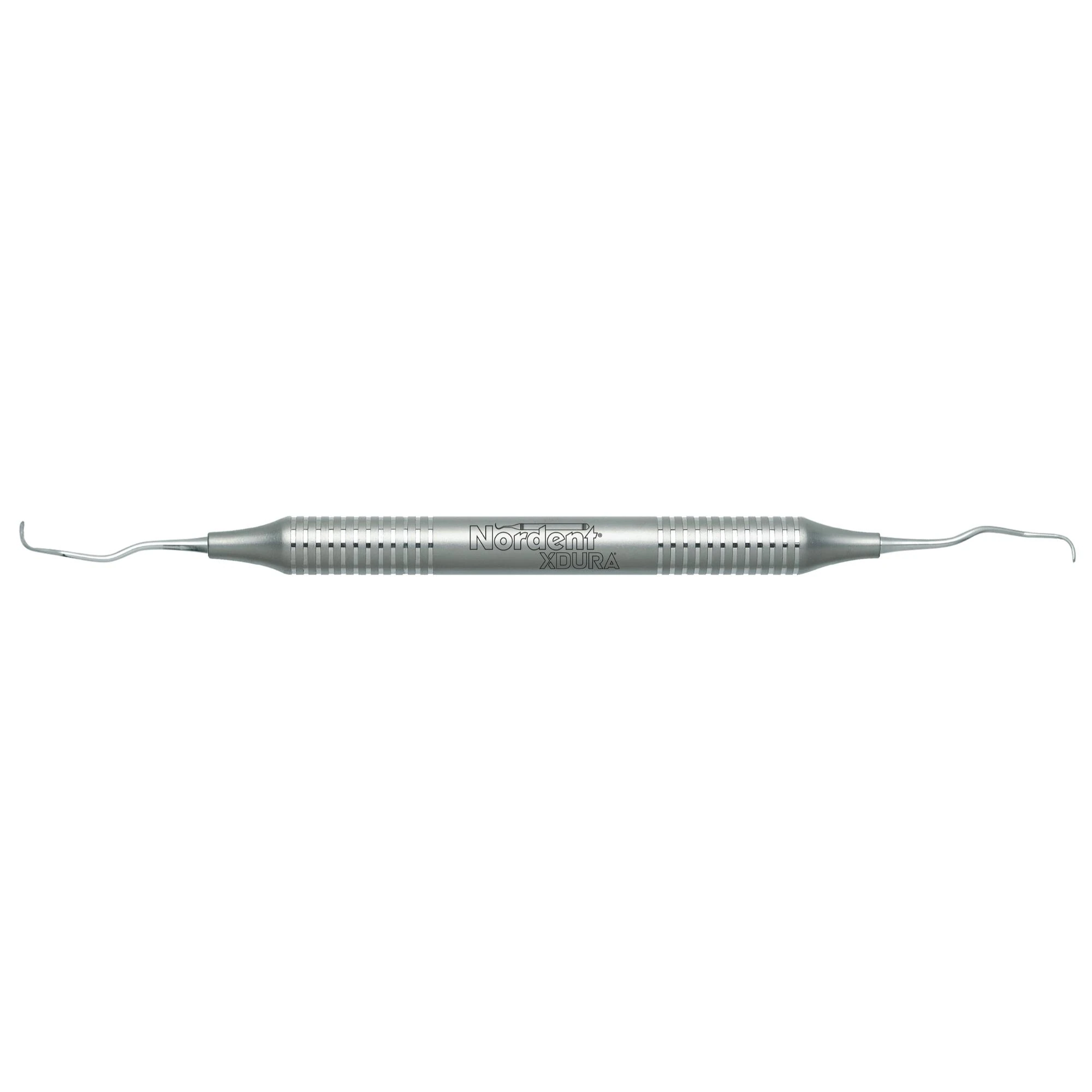 Nordent XDura Curette DE Gracey #11/12, DuraLite Round Handle, Stainless Steel, RENSGRA11-12