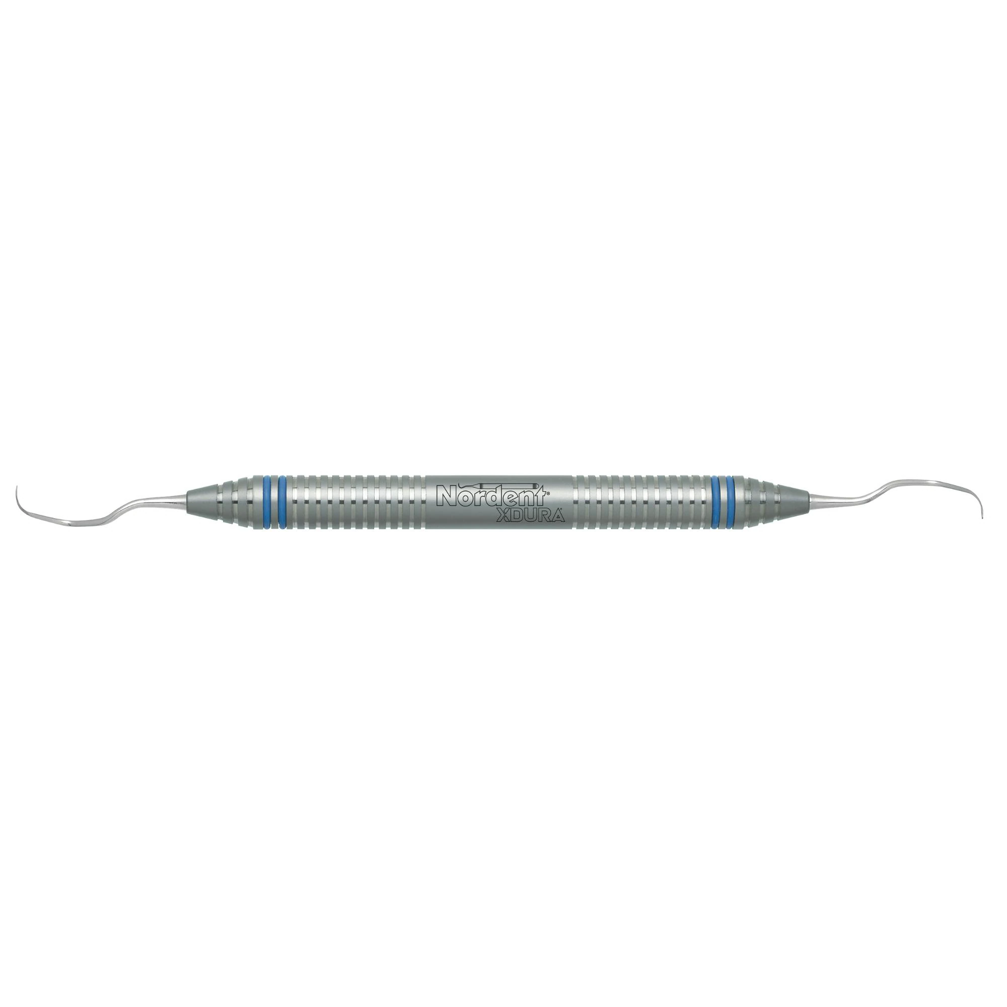 Nordent XDura Curette DE Gracey #13/14, DuraLite ColorRing Handle, Double End, Stainless Steel, Regular