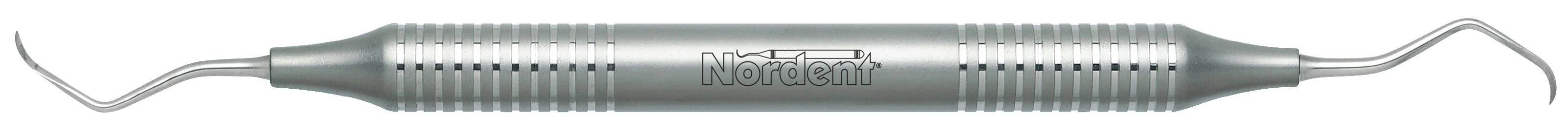 Nordent #M-23 Double-End Posterior Sickle Doeppler Scaler, DuraLite Round Handle, Stainless Steel