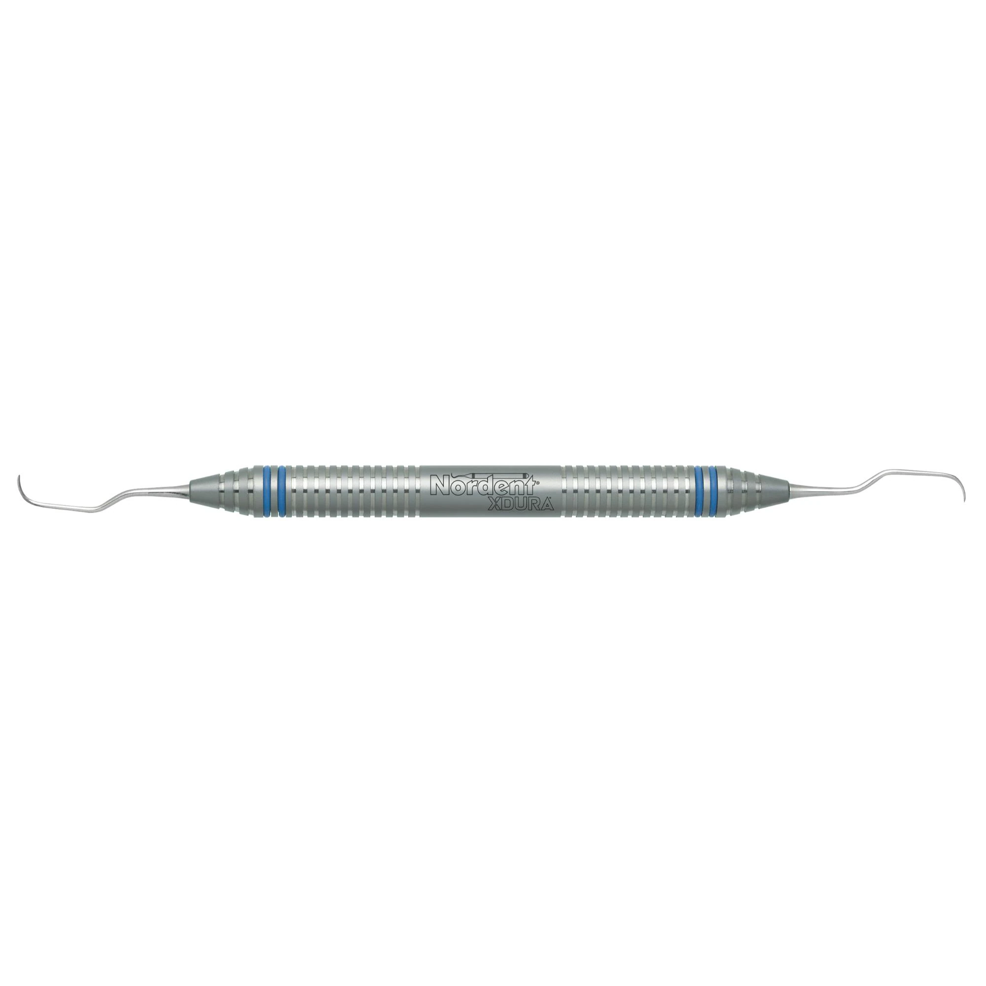 Nordent XDURA Curette, Gracey Double End 5/6, DuraLite ColorRing, Anterior, Stainless Steel, Silver