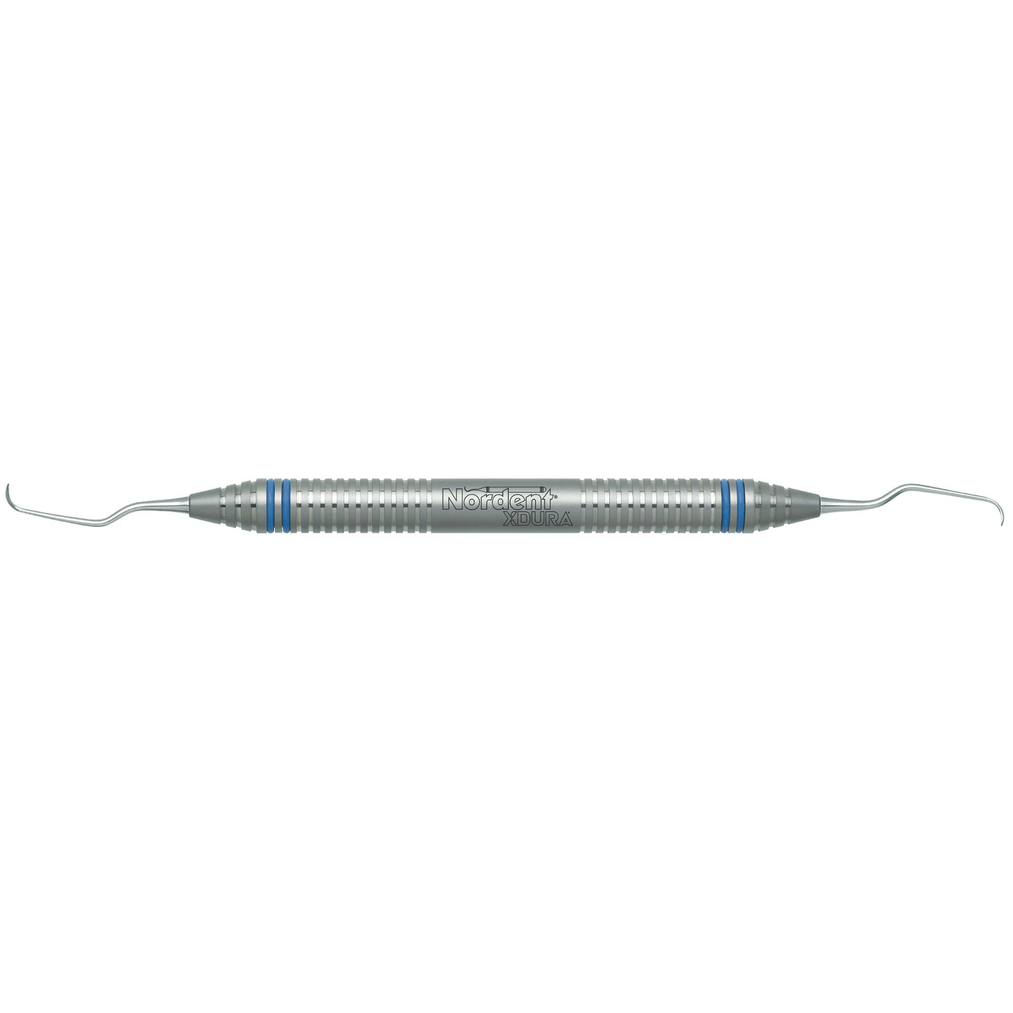 Nordent XDURA Curette, Gracey Double End 5/6, DuraLite ColorRing, Anterior, Stainless Steel, Silver