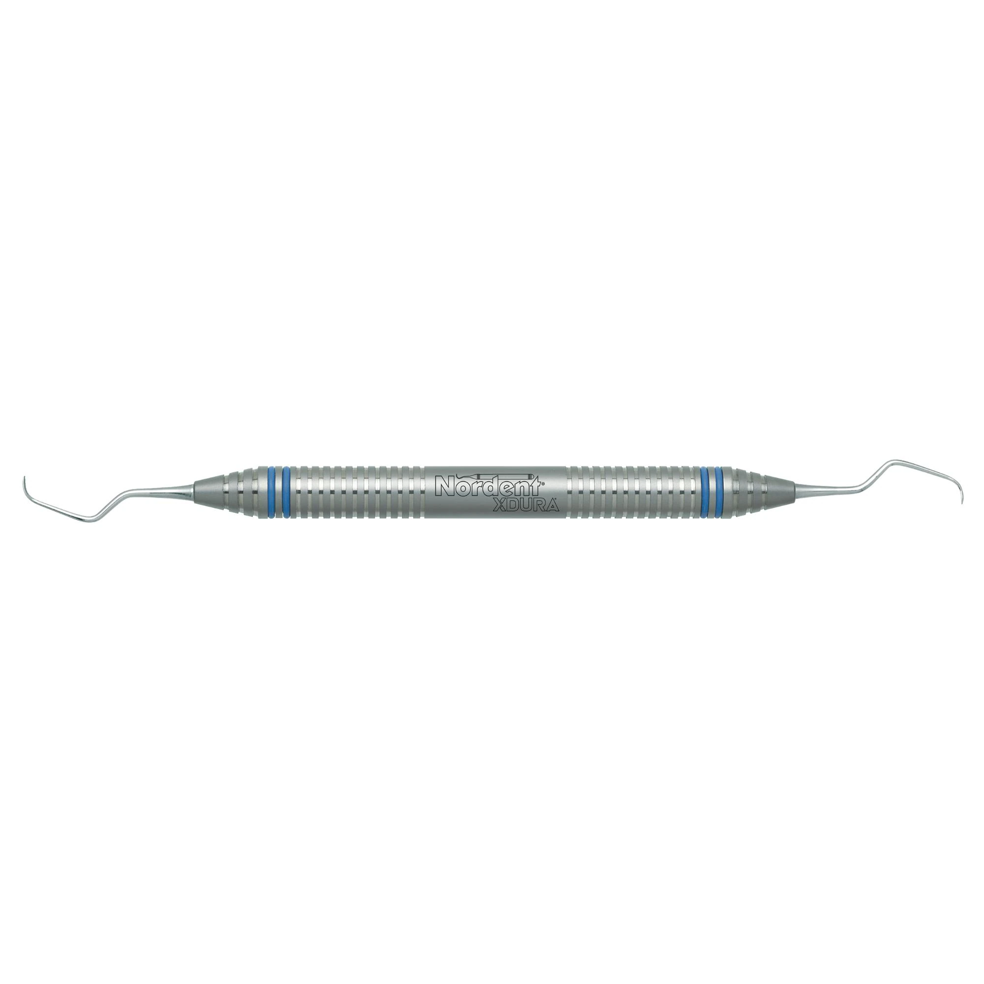 Nordent XDURA Curette, Gracey Double End, 7/8", DuraLite ColorRing, Anterior, Stainless Steel, Silver