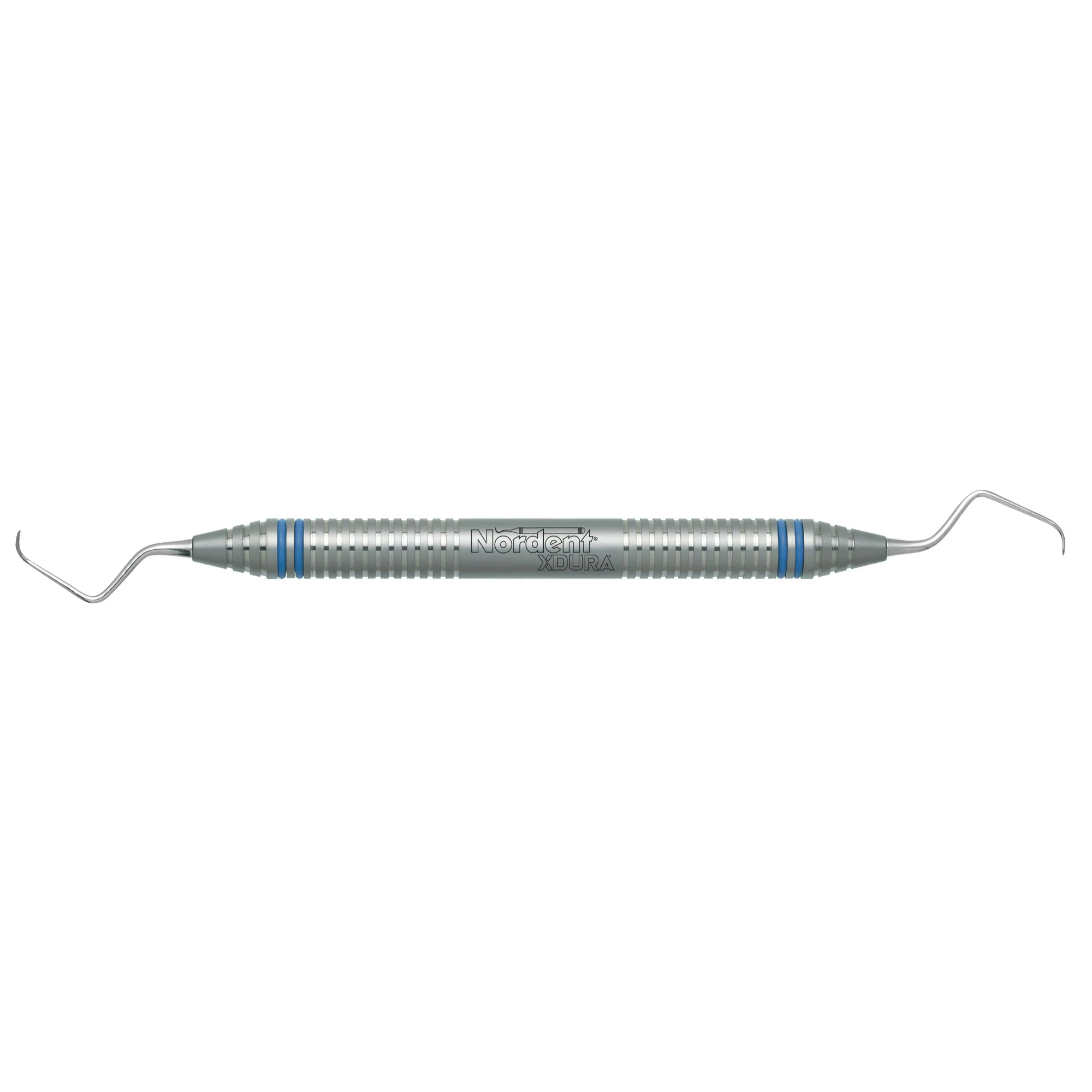 Nordent XDURA Gracey Curette Double End #1/2, DuraLite ColorRing, Stainless Steel, Silver, Adult, Each